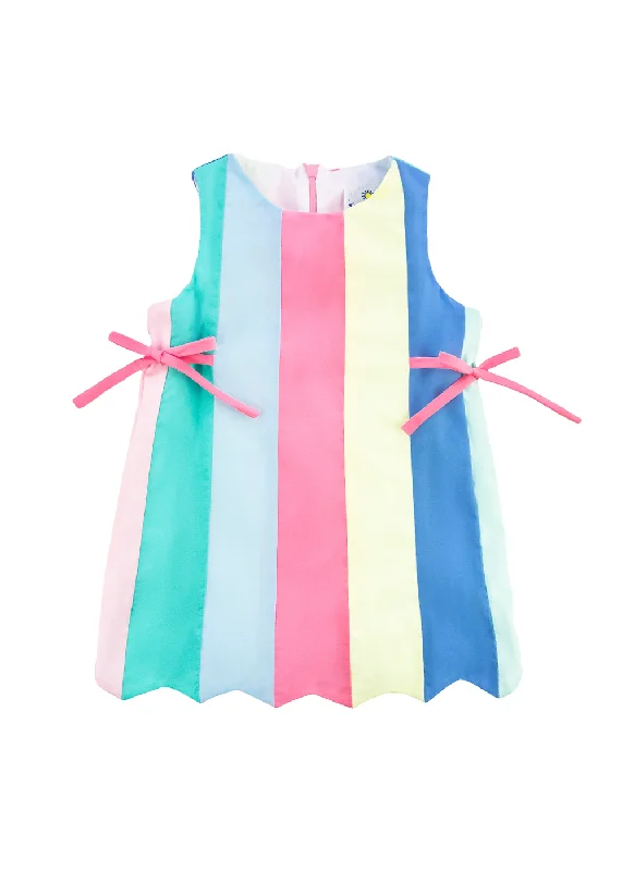Relaxed Fashion Multicolor Panel Dress