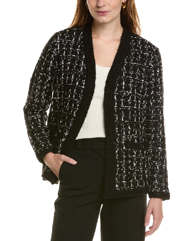 Comfortable Lifestyle Anne Klein Kissing Front Cardigan