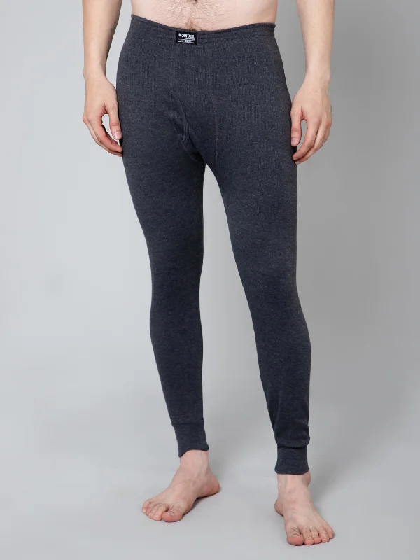 Elegant Dressing Men Anthra Melange Thermal Trouser