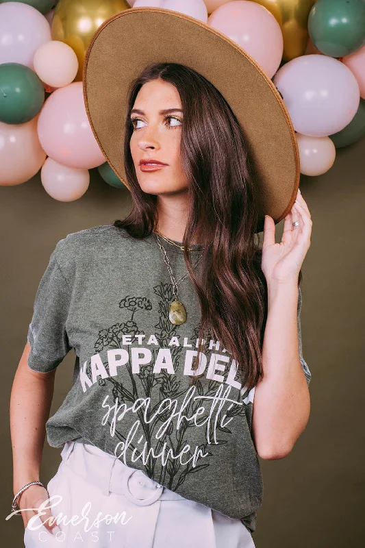 Design Perception Kappa Delta Floral Boho Philanthropy Mineral Wash Tee