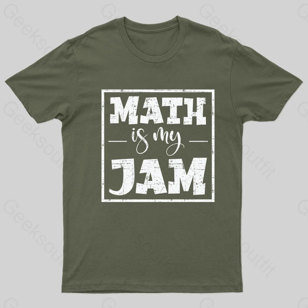 Unique Design Math Is My Jam Nerd T-Shirt