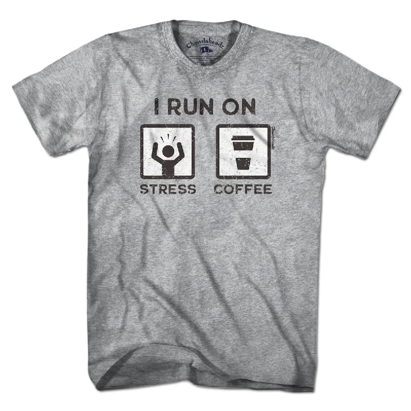 Loose Fit I Run On Stress and Coffee T-Shirt