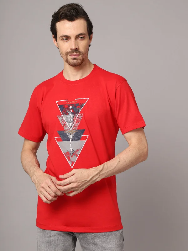 French Style Mens Red T-Shirt