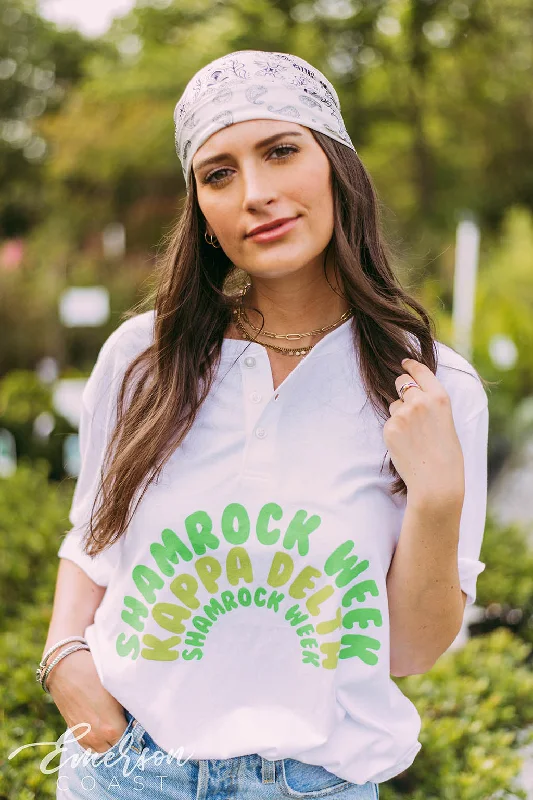 Comfortable And Simple Kappa Delta Shamrock Week Henley