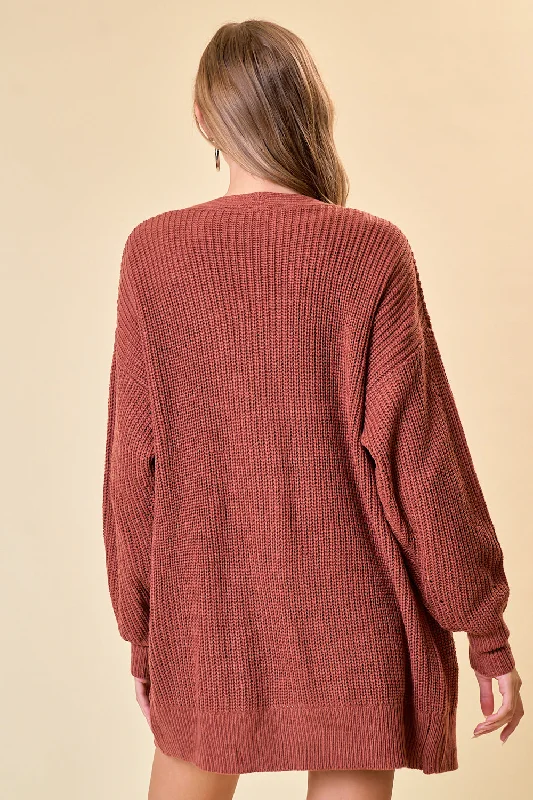 Cozy Fashion Open Knit Cardigan