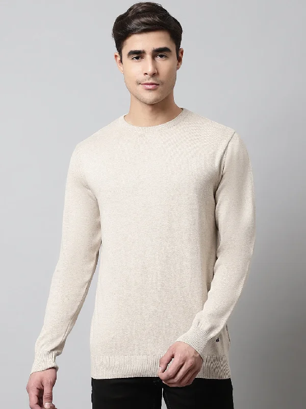 Goddess Outfit Mens Ecru Melange Sweater