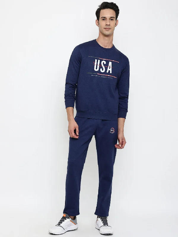 Comfortable Mind Men Blue Tracksuit