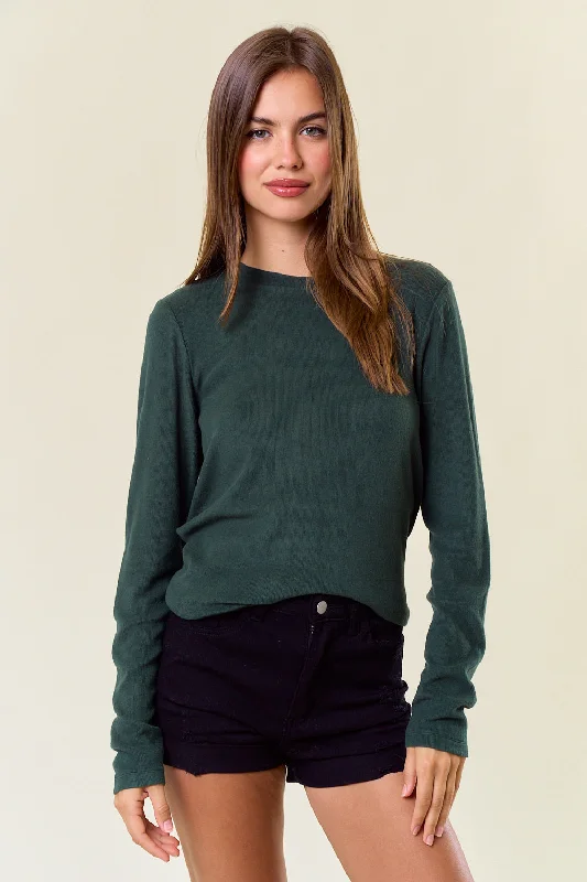 Modernism Round Neck Soft Knit Top