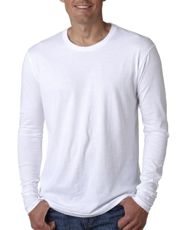 Energy Wear Next Level Apparel Men's Cotton Long-Sleeve Crew N3601