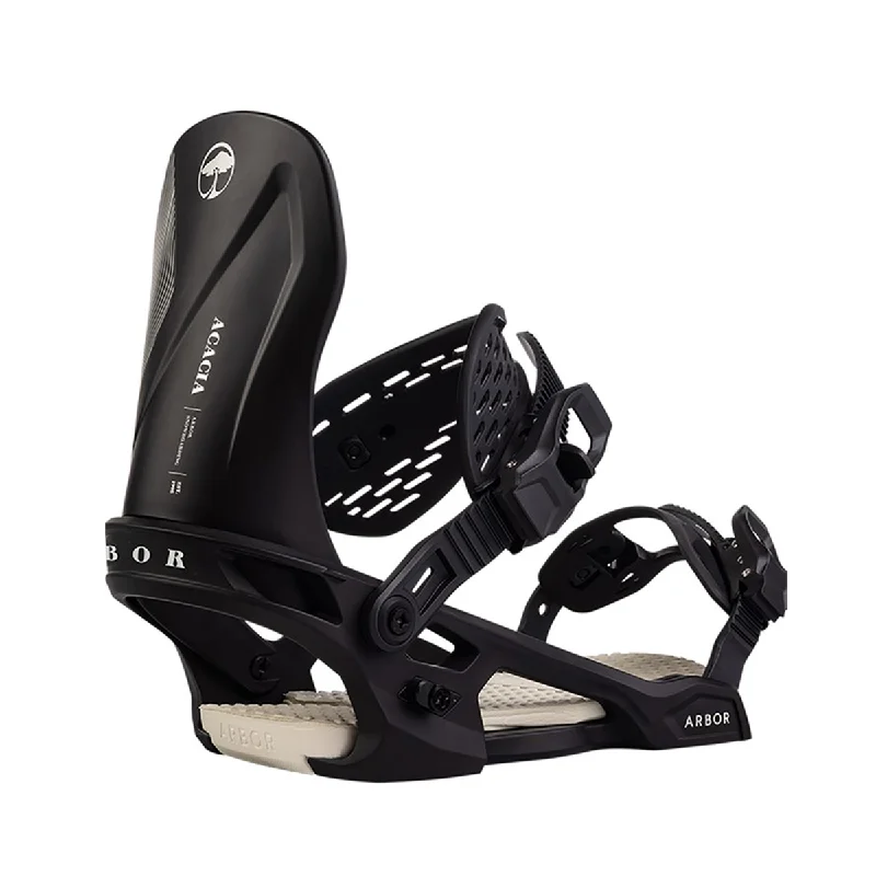 Elegant Wear Arbor Women's 2025 Acacia Snowboard Bindings - Black / Marshmellow