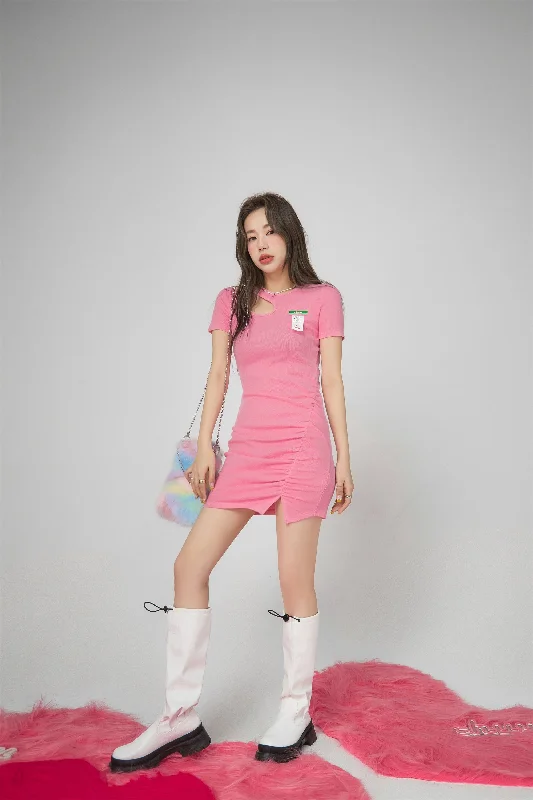 Eye-catching Personality On A Fateful Day Cutout Dress
