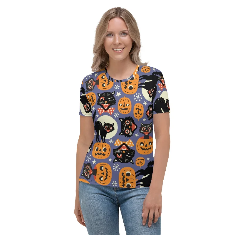Lazy Style Halloween Print T-shirt