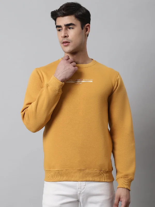 Fresh Wear Mens Mustard Sweatshirt