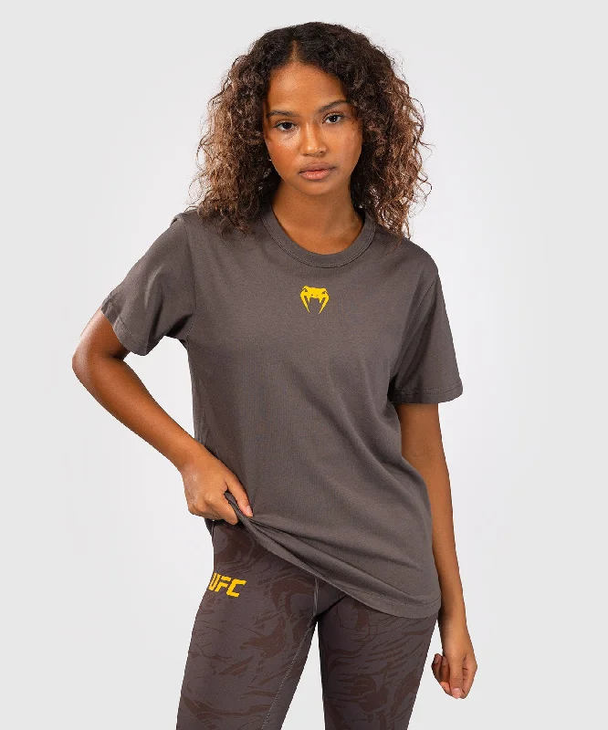 Soft Textures UFC Fusion by Venum Fight Week Women’s Short Sleeve Cotton T-Shirt - Solid Earthen Brown Soft Textures UFC Fusion by Venum Fight Week Women’s Short Sleeve Cotton T-Shirt - Solid Earthen Brown