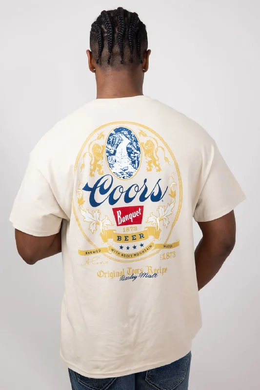 Sports And Leisure Coors Banquet Heritage T-Shirt for Men in Sand | 14870-867A-SAND