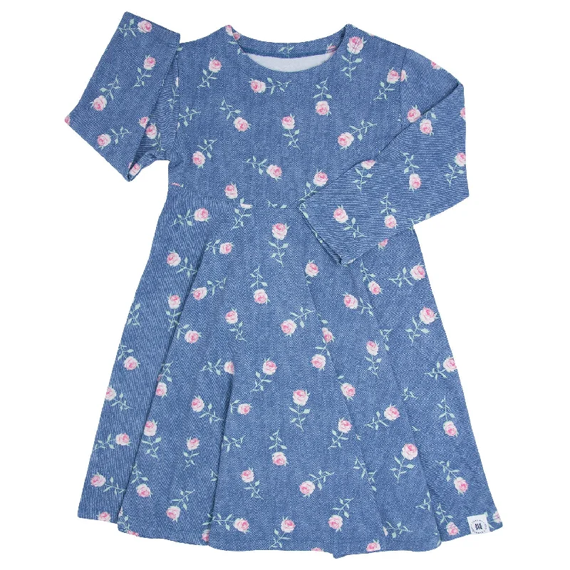 Perfect Tailoring Girls L/S Roxanne Twirl Dress