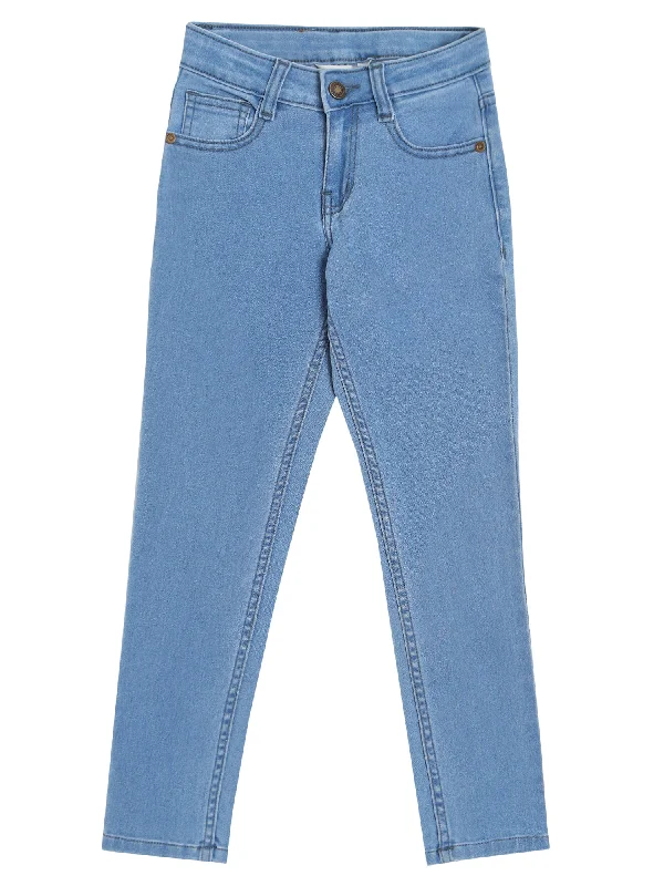 Soft Relaxation Wear Girl Light Blue Jeans