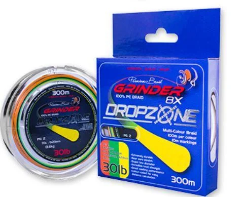 Luxury Temperament 300M - Grinder DropZone 8X Multi Colour Braid