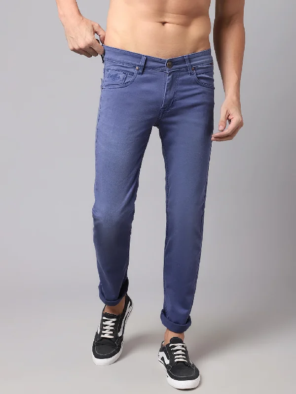 Elegant Fit Mens Navy Denim