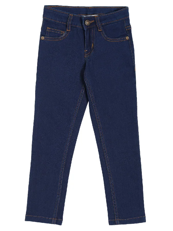 Warm Chic Outfits Girl Dark Blue Jeans