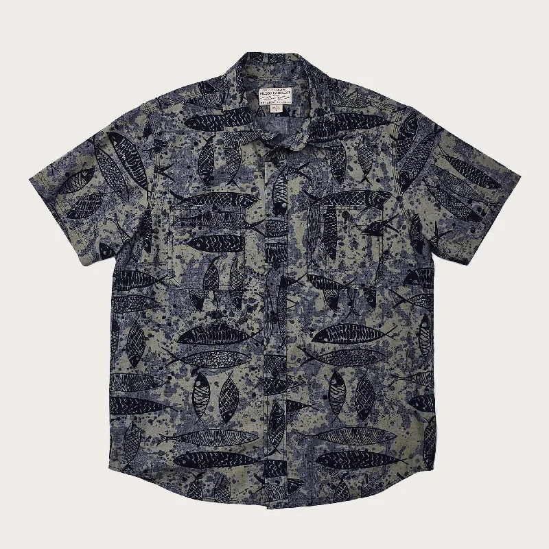Editorial Design SHORT SLEEVE CHAMBRAY SHIRT