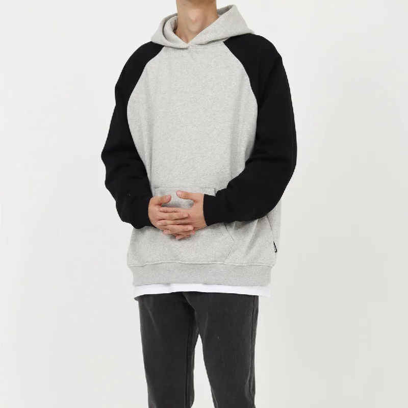 Comfortable Looks Raglan Shoulder Velvet Hooded Sweater