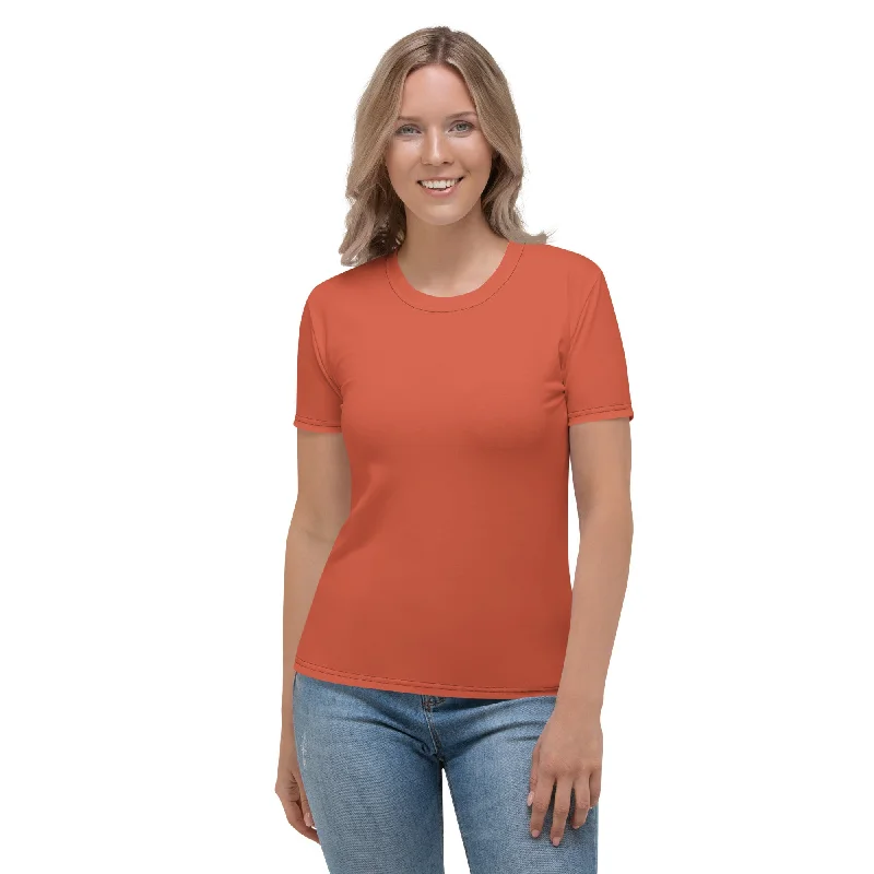 French Style Peachy Red T-shirt