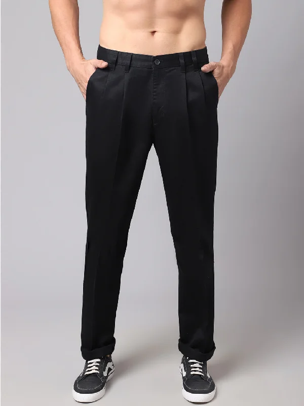 Elegant Wear Mens Black Trouser