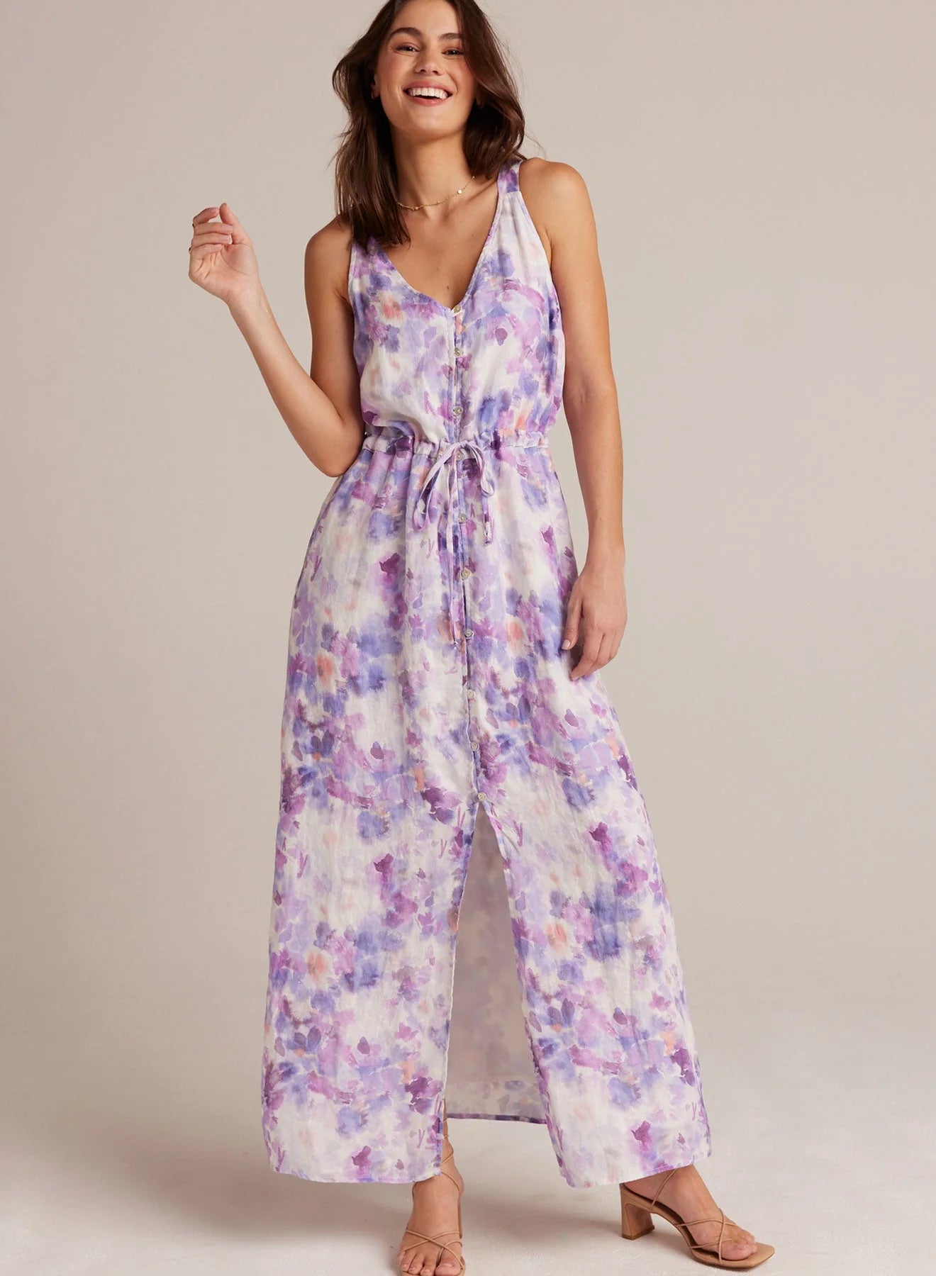 Soft Style Button Front Cami Dress