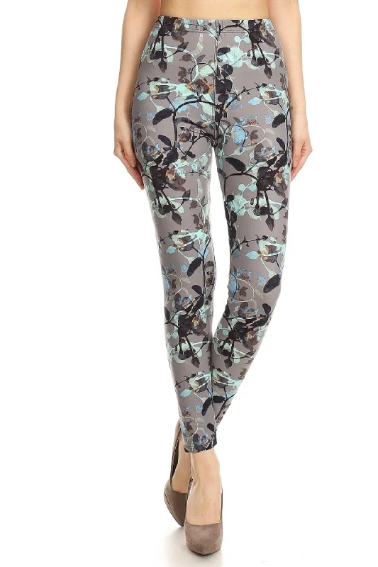Soft Casuals Vines Printed Leggings