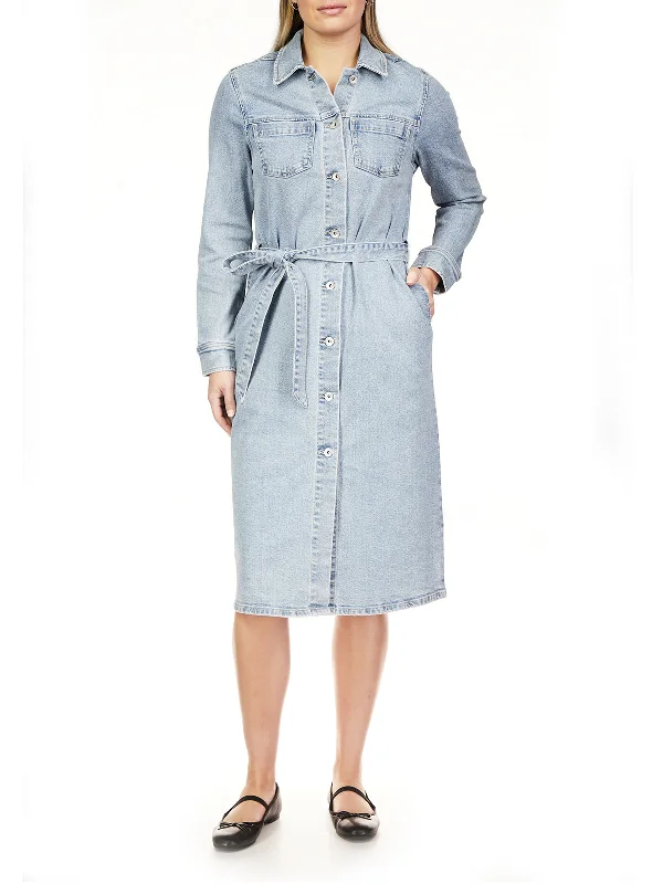 Fashion Pioneer Wrapped Up Denim Dress