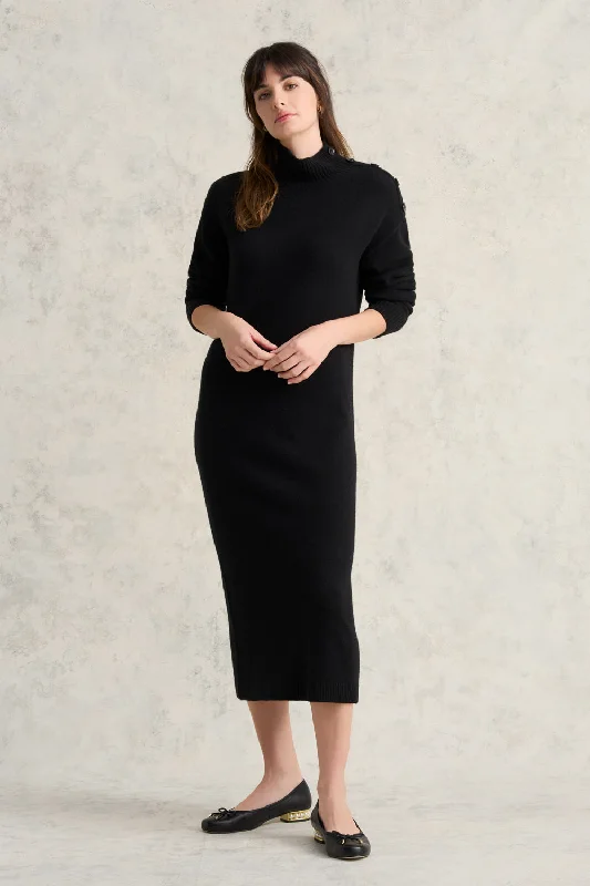 Street Fashion Button Detail Jumper Dress