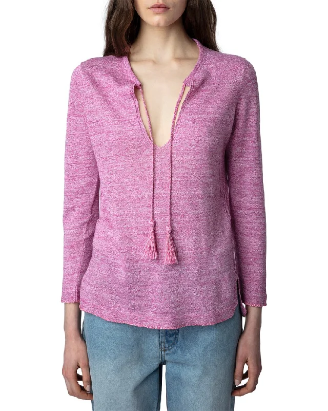 Elegant Style Zadig & Voltaire Amber Linen & Silk-Blend Sweater