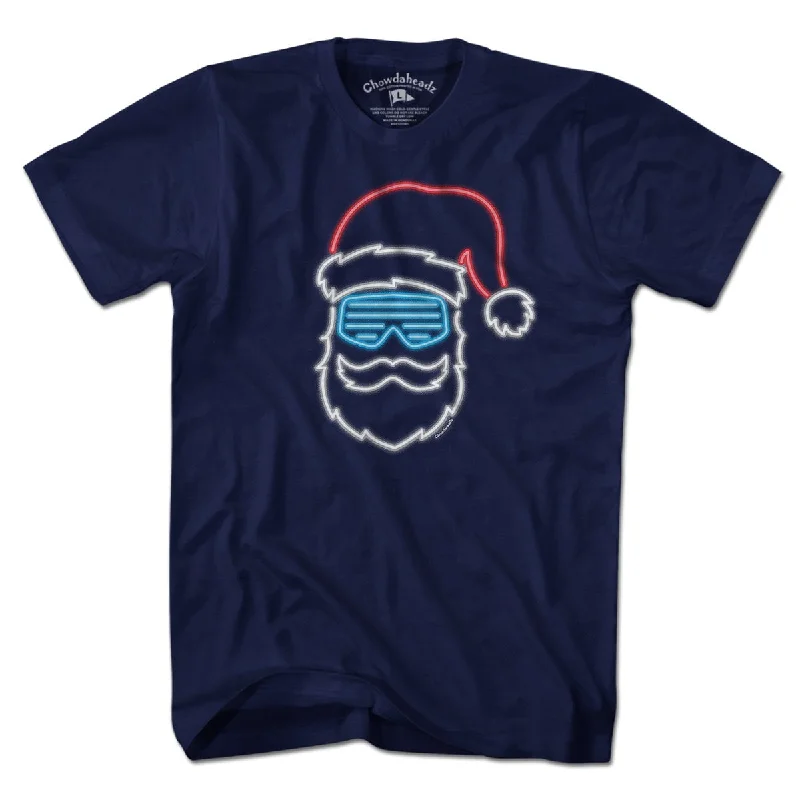 Exquisite Craftsmanship Neon Santa Claus T-Shirt