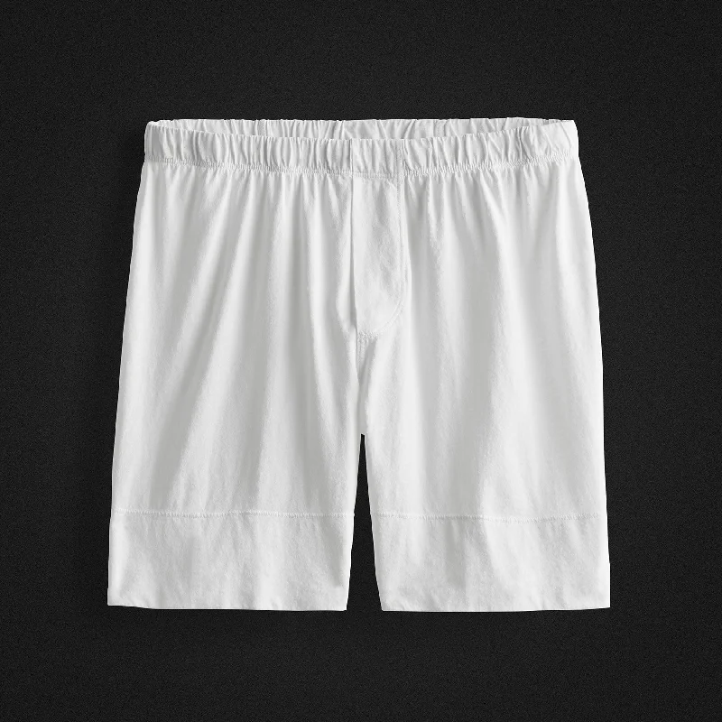 Comfortable Tops Boxer Short Classic Fit - White