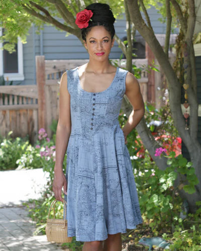 Fashionable Comfort Effie's Heart Vacation Dress Atlas Print