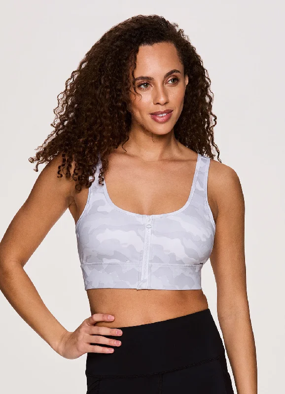 Urban Style Camo Everyday Zip Front Bra
