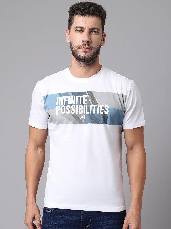 Classic Style Men White T-Shirt