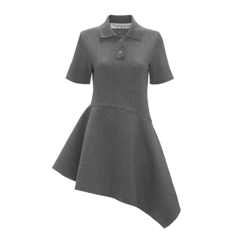 Comfortable Chic Asymmetrical Polo Dress