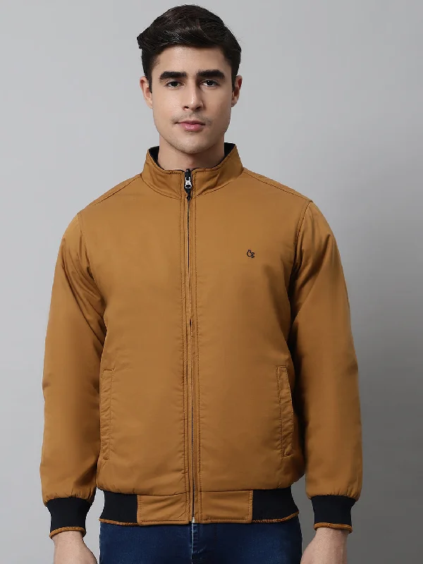 Soft Textures Mens Mustard Reversible Jacket