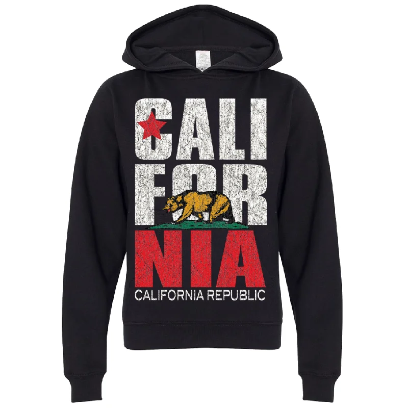 Casual Elegance California Republic Vintage Retro Premium Youth Sweatshirt Hoodie