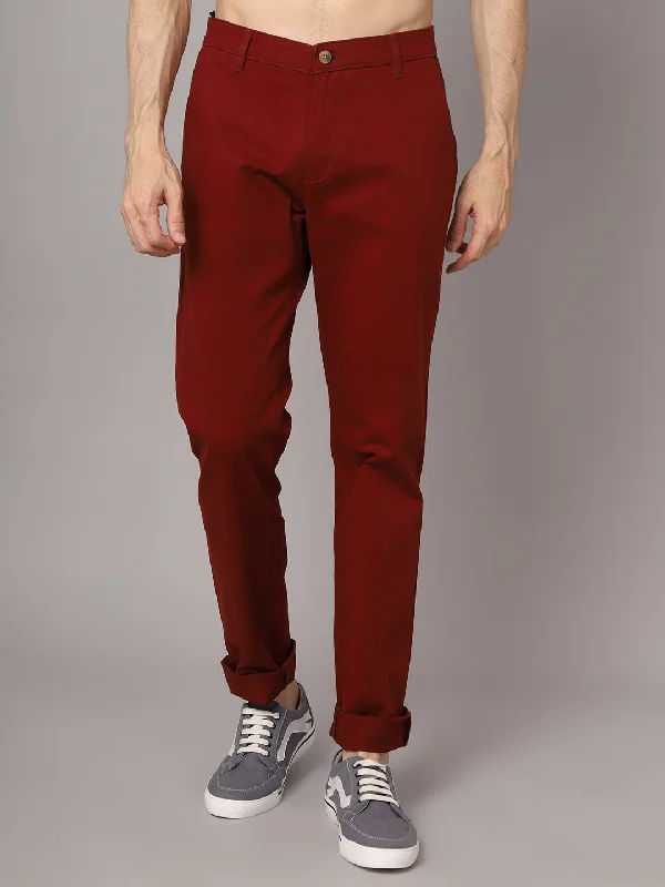 Urban Sense Mens Rust Trouser