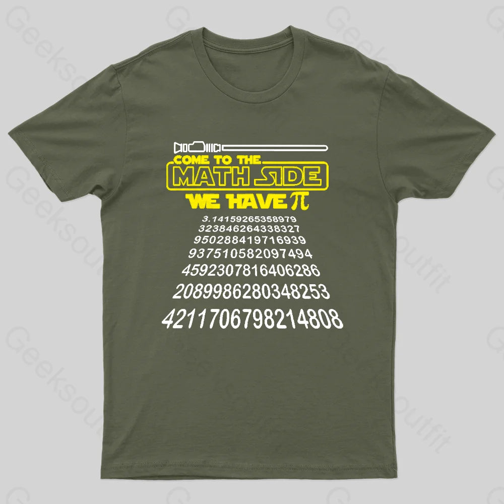 French Retro Come To The Math Side We Have Pi Geek T-Shirt