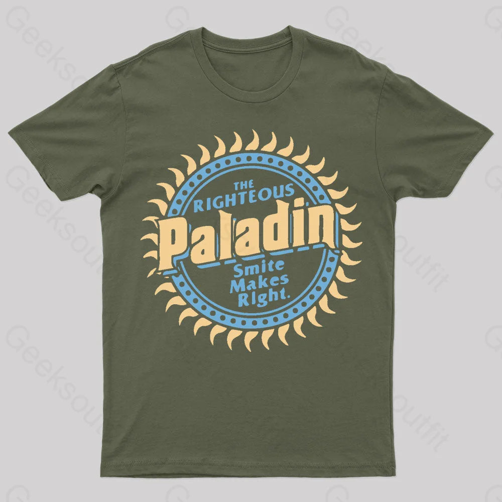 Low-key Luxury Smite Makes Right Geek T-Shirt