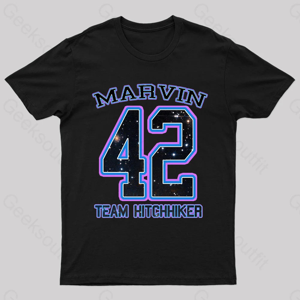 Sports And Leisure Marvin Team Hitchhiker Geek T-Shirt