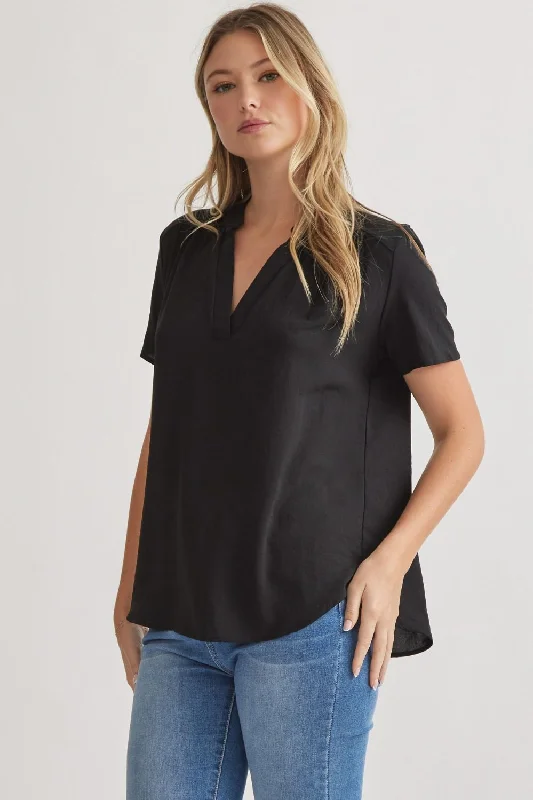 Trendy Items Solid V-neck Top