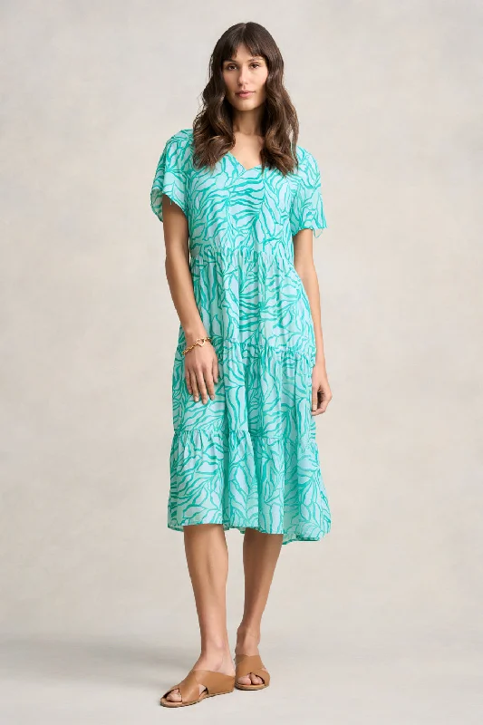 Soft Trends Printed Tier Dress