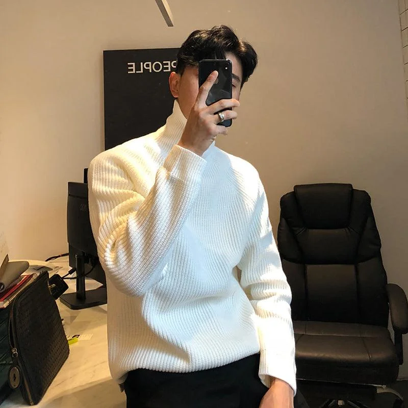 Free And Comfortable Turtleneck Slim Fit Sweater