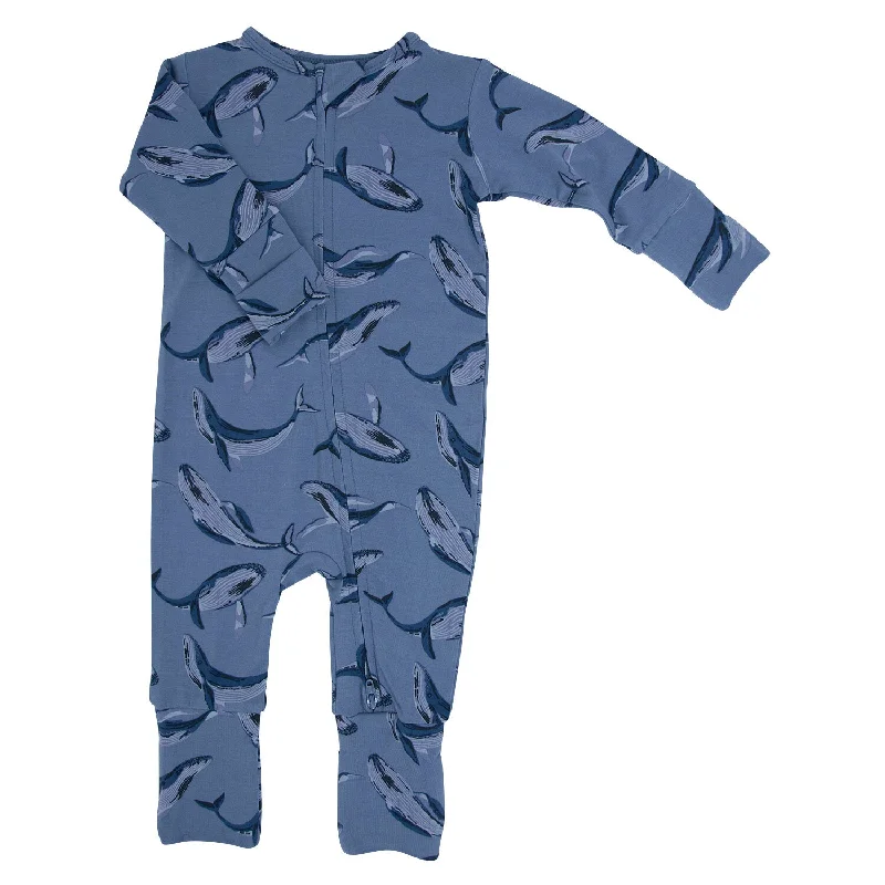 Unique Prints Boys Wally  Whale Footie