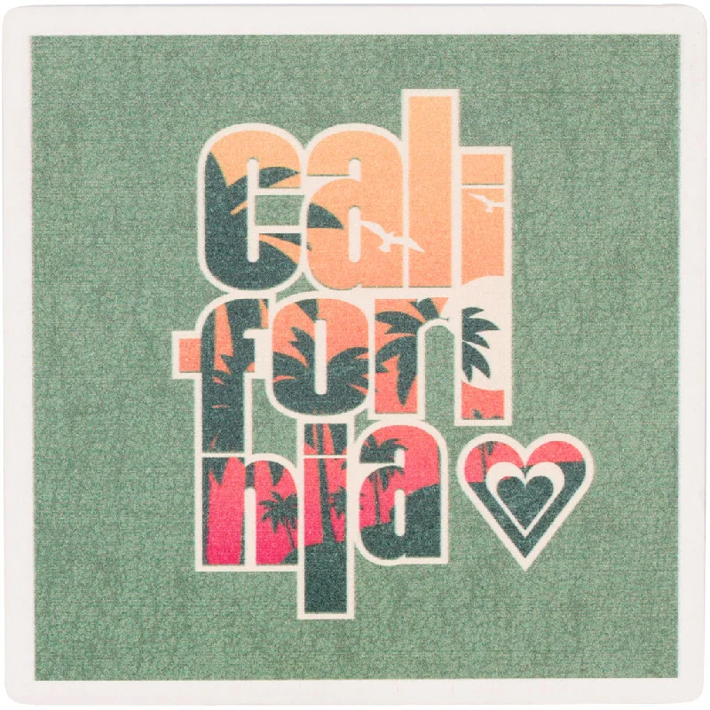 Simple Matching California Palms Ceramic Coaster